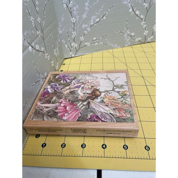 STAMPS HAPPEN - Sweet Pea Flower Fairies Wood Mounted Rubber Stamp 90026 - Picture 7 of 7